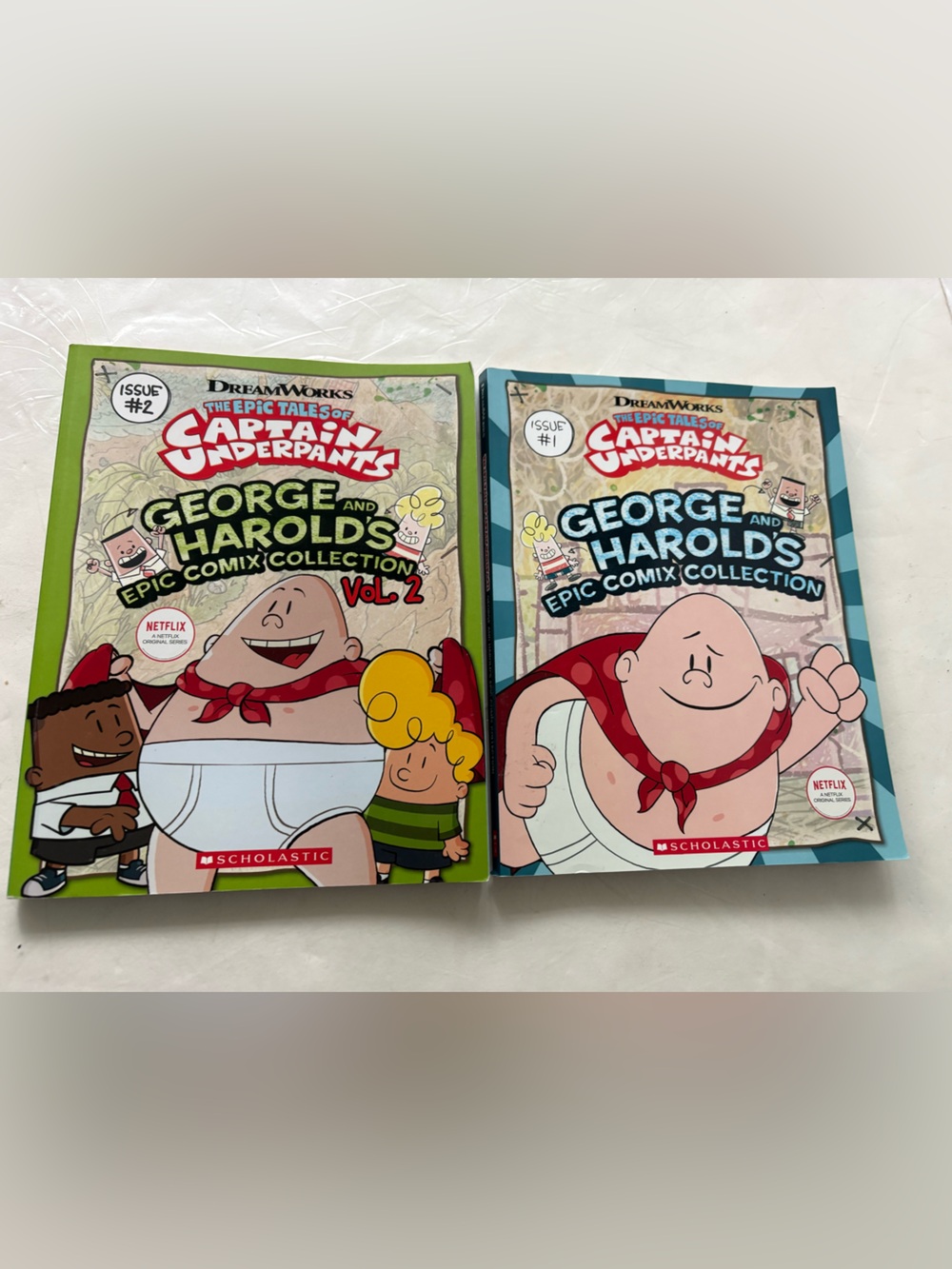 George and Harold's Super-Duper Comix Collection Captain Underpants 1 & 2
